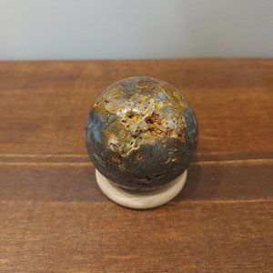 Marcasite in Chalcedonly Sphere - 13.10